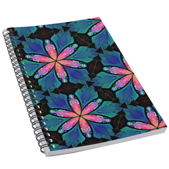 Ornament Digital Color Colorful 5.5  x 8.5  Notebook