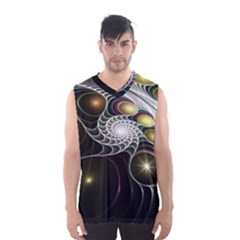 Fractal Bulbs Fantasy Curve Men s Basketball Tank Top by Pakrebo