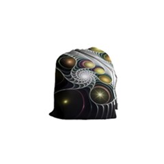 Fractal Bulbs Fantasy Curve Drawstring Pouch (xs) by Pakrebo