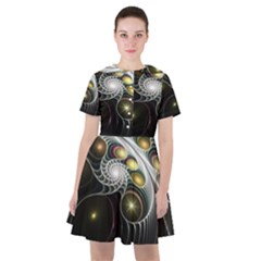 Fractal Bulbs Fantasy Curve Sailor Dress by Pakrebo