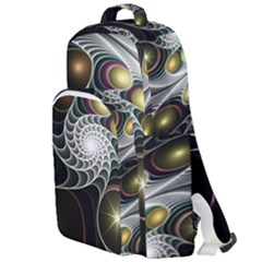 Fractal Bulbs Fantasy Curve Double Compartment Backpack by Pakrebo