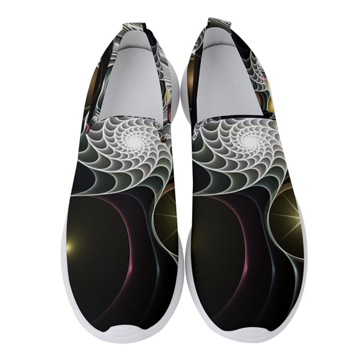 Fractal Bulbs Fantasy Curve Women s Slip On Sneakers