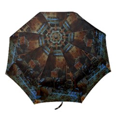 Building Ruins Old Industry Folding Umbrellas by Pakrebo