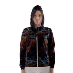 Building Ruins Old Industry Hooded Windbreaker (women) by Pakrebo