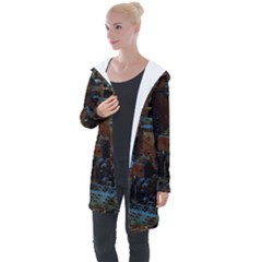 Building Ruins Old Industry Longline Hooded Cardigan by Pakrebo