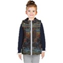 Building Ruins Old Industry Kids  Hooded Puffer Vest View1