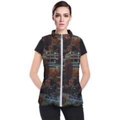 Building Ruins Old Industry Women s Puffer Vest by Pakrebo