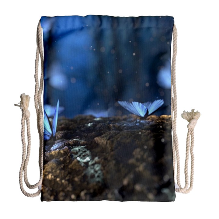 Butterflies Essence Drawstring Bag (Large)