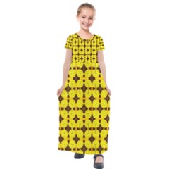 Ml 118 Kids  Short Sleeve Maxi Dress by ArtworkByPatrick