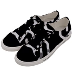 Giant Bold Dark Geometric Print Men s Low Top Canvas Sneakers by dflcprintsclothing