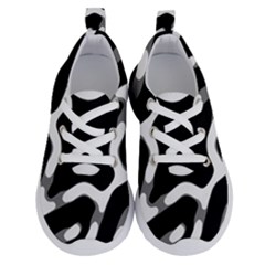 Giant Bold Dark Geometric Print Running Shoes by dflcprintsclothing