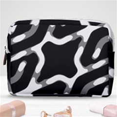 Giant Bold Dark Geometric Print Make Up Pouch (medium)