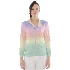 Balmy Pastel Seashore Windbreaker (women) by retrotoomoderndesigns