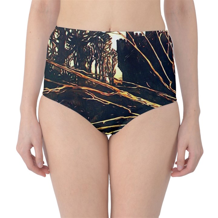 Who s Woods Are These? - Vintage - Classic High-Waist Bikini Bottoms