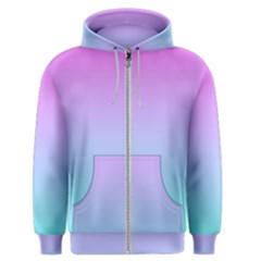 Pink Aqua Dream Men s Zipper Hoodie by retrotoomoderndesigns