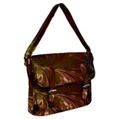 Fractal Copper Copper Color Leaf Buckle Messenger Bag