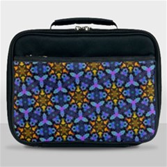 Blue Flowers Wallpaper Backgrounds Lunch Bag