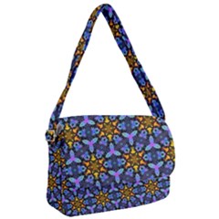 Blue Flowers Wallpaper Backgrounds Courier Bag