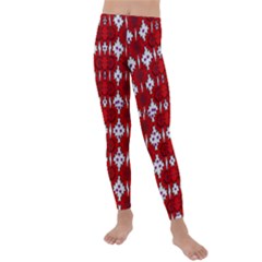 Happy Walls Of Flowers And Hearts Kids  Lightweight Velour Leggings