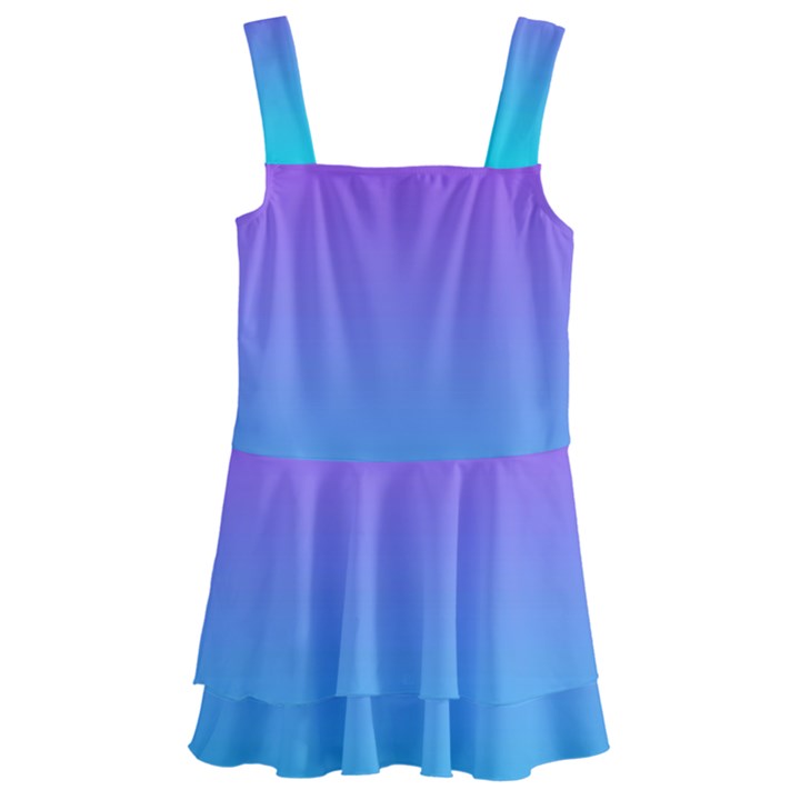 Fuschia Turquoise Dream Kids  Layered Skirt Swimsuit