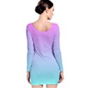 Pink Aqua Dream Long Sleeve Velvet Bodycon Dress View2