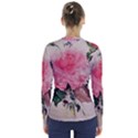 Margaret s rose V-Neck Long Sleeve Top View2