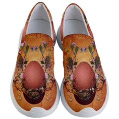 Wonderful Steampunk Easter Egg With Flowers Women s Lightweight Slip Ons