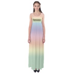 Balmy Pastel Seashore Empire Waist Maxi Dress by retrotoomoderndesigns