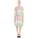 Balmy Pastel Seashore Wrap Up Cocktail Dress View1