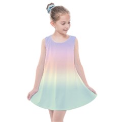 Balmy Pastel Seashore Kids  Summer Dress