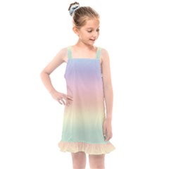 Balmy Pastel Seashore Kids  Overall Dress