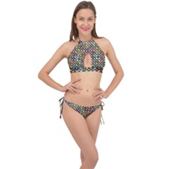 Ml 122 1 Cross Front Halter Bikini Set