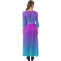 Fuschia Turquoise Dream Button Up Boho Maxi Dress View2