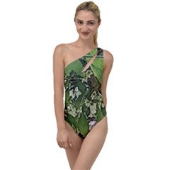 Garden Of The Phoenix  To One Side Swimsuit by Riverwoman