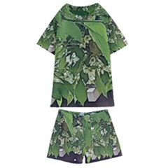 Garden Of The Phoenix  Kids  Swim Tee And Shorts Set