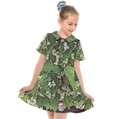 Garden Of The Phoenix  Kids  Short Sleeve Shirt Dress