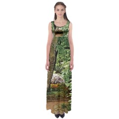 Garden Of The Phoenix  Empire Waist Maxi Dress by Riverwoman