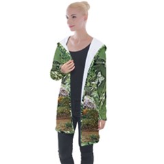 Garden Of The Phoenix  Longline Hooded Cardigan