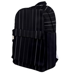 Dark Linear Abstract Print Classic Backpack