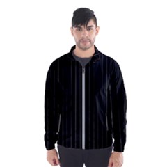 Dark Linear Abstract Print Windbreaker (men) by dflcprintsclothing