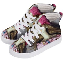 Cute In Pink Kids  Hi-top Skate Sneakers