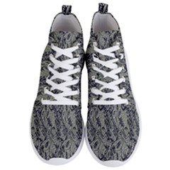 Silver Blue Fantasy Men s Lightweight High Top Sneakers