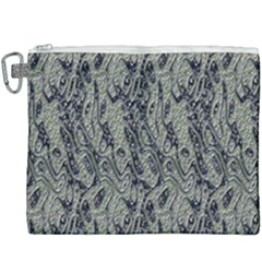 Silver Blue Fantasy Canvas Cosmetic Bag (xxxl)