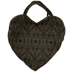 Exotic Gold Black Dream Giant Heart Shaped Tote