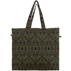 Exotic Gold Black Dream Canvas Travel Bag