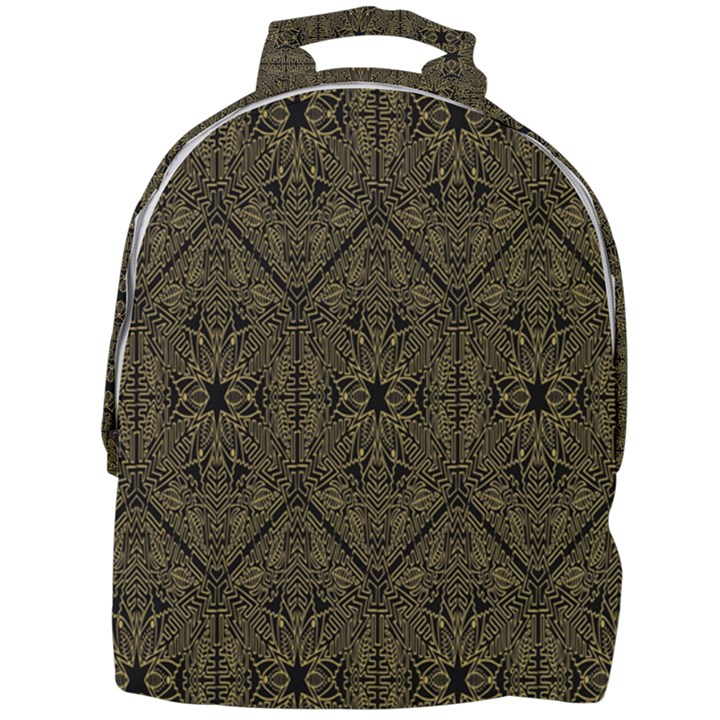 Exotic Gold Black Dream Mini Full Print Backpack