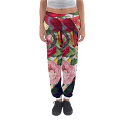 Tropical Bird Floral Women s Jogger Sweatpants by snowwhitegirl