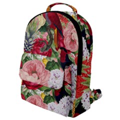 Tropical Bird Floral Flap Pocket Backpack (small)