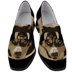 Husky Moon Women s Chunky Heel Loafers