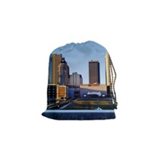 Columbus Skyline Drawstring Pouch (small) by Riverwoman